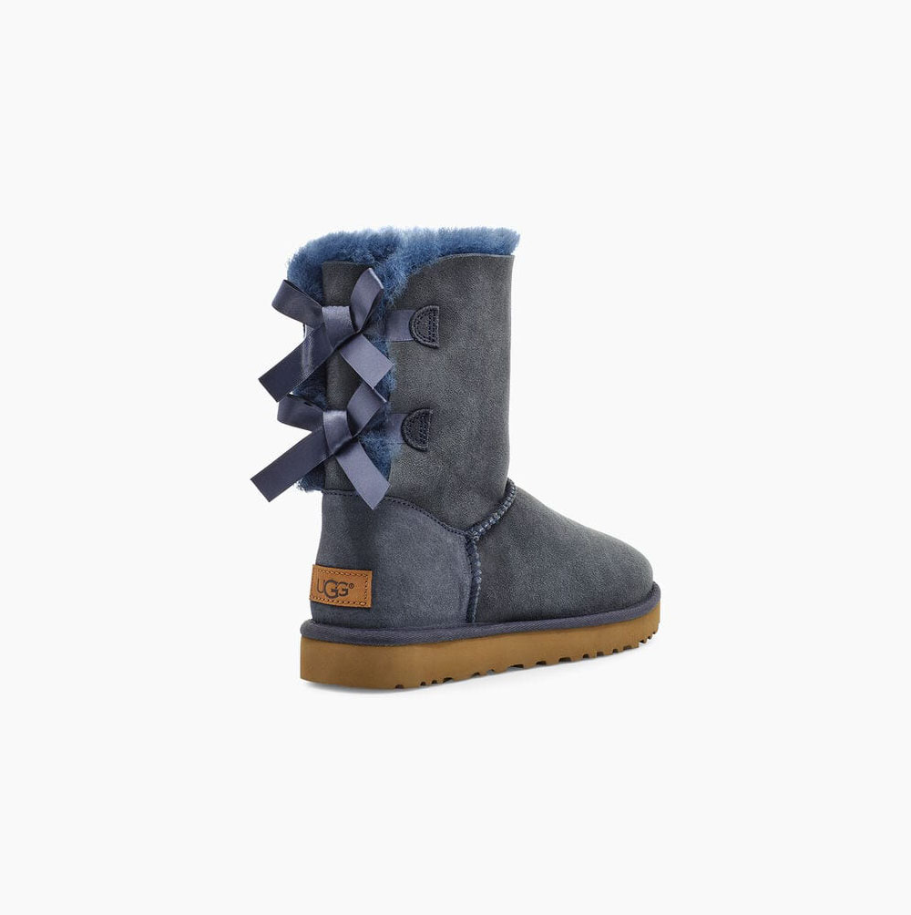 UGG Bailey Bow II - Boots Dame - Marineblå (NO-A046)